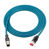 OP-87457-以太卡贝尔（M12 4-polig/RJ45）NFPA79 kompatibel Gerader Anschlusstecker 2 m