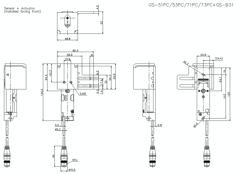 GS-51/71PC / B31维度