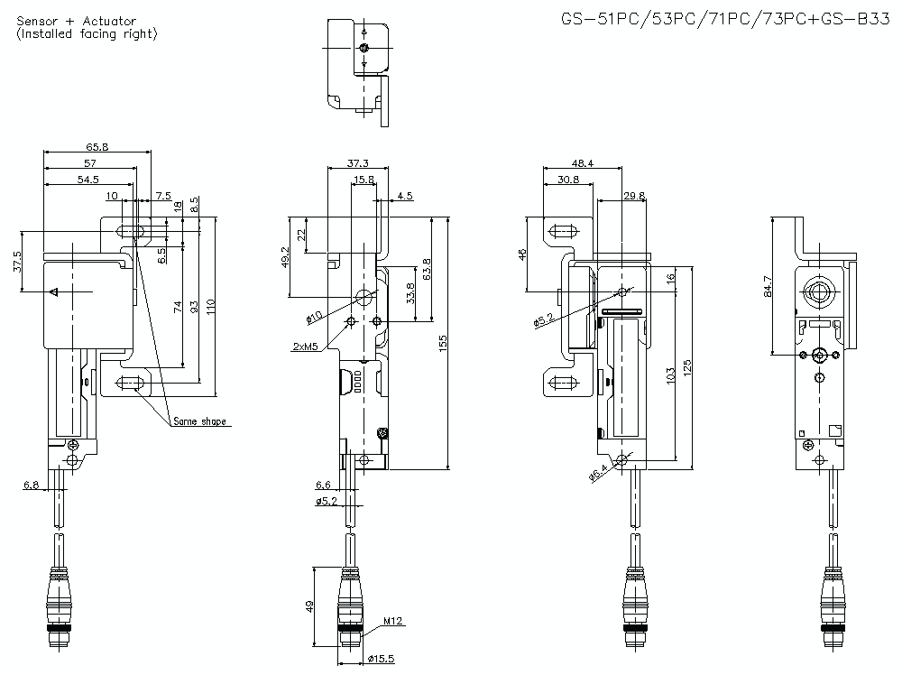 GS-51/71PC / B33维度